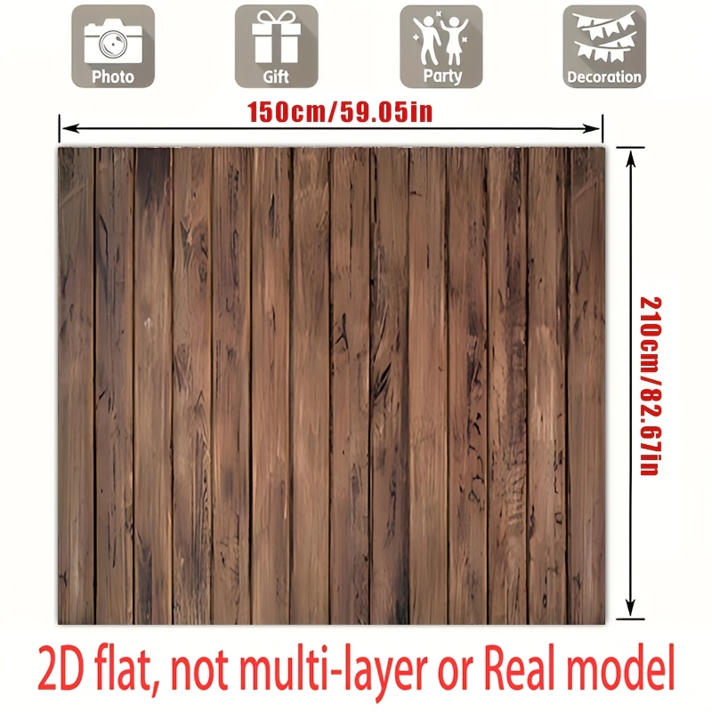 Natural Wood Texture Panel Backdrop for Parties and Weddings