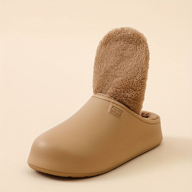 Thickened Plush Slippers with a Soft EVA Sole, Designed for Men, Featuring a Easy And Elegant Style Suitable for Home Use