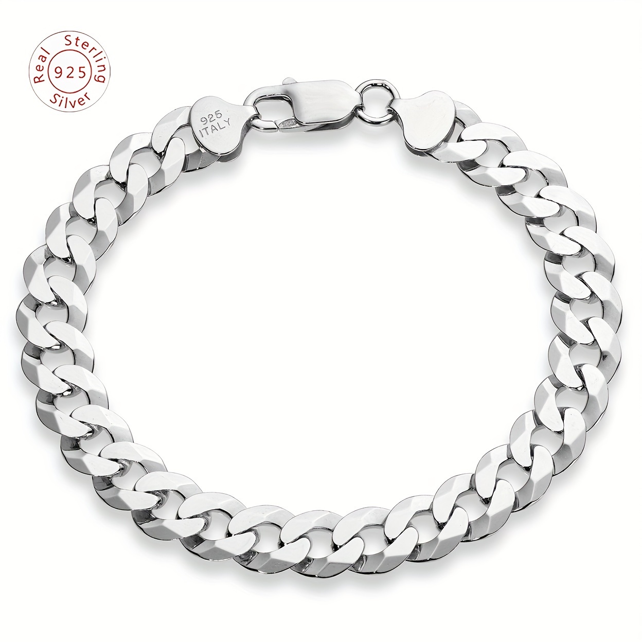 

1pc Snake Design 925 Silver Bracelet Chain Length 7.5in Luxury High Quality Personalized Retro Street Hip Hop Holiday Gift Birthday Gift With A Beautiful Gift Box