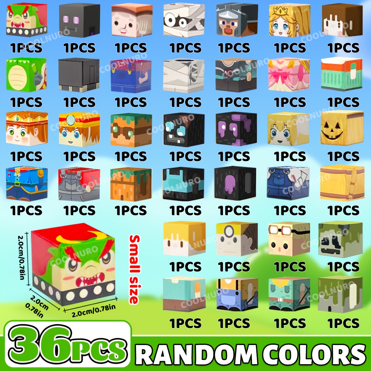 Image of Magnetic Building Blocks With Animal And Human Themes - Stem Educational Toys, Family , Learning Puzzle Toys, Suitable For Boys And Girls Halloween And Christmas Ideal Gifts Random Color