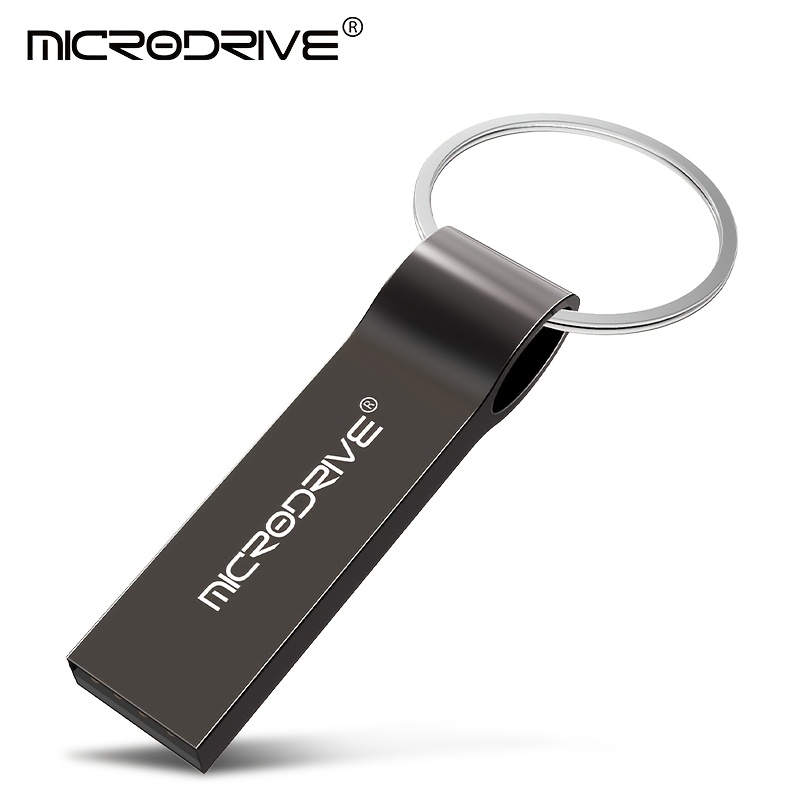 TEMU Clé USB MICRODRIVE, Clé USB 2.0, avec un boîtier en métal durable et à l', offrant une . Livrée avec une porte-clés pour un stockage et un