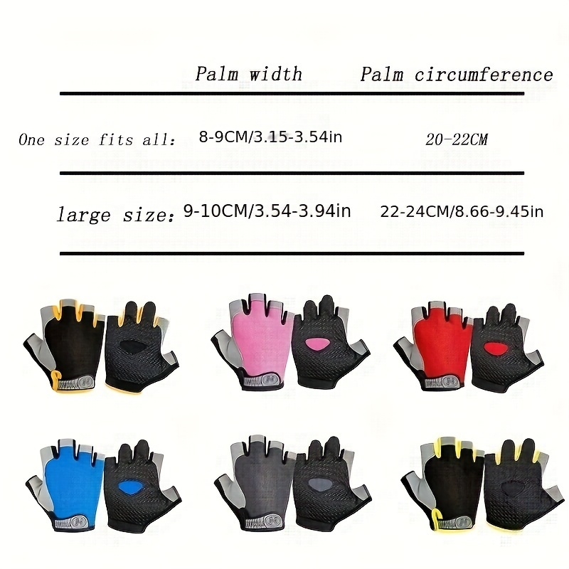 A Pair of Unisex Sports and Fitness Gloves, Non-slip, Breathable, Comfortable, Suitable for Outdoor Sports and Casual Wear