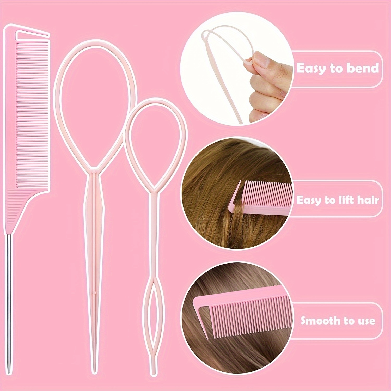 1543pcs Elastic Hair Tie Set with Storage Box