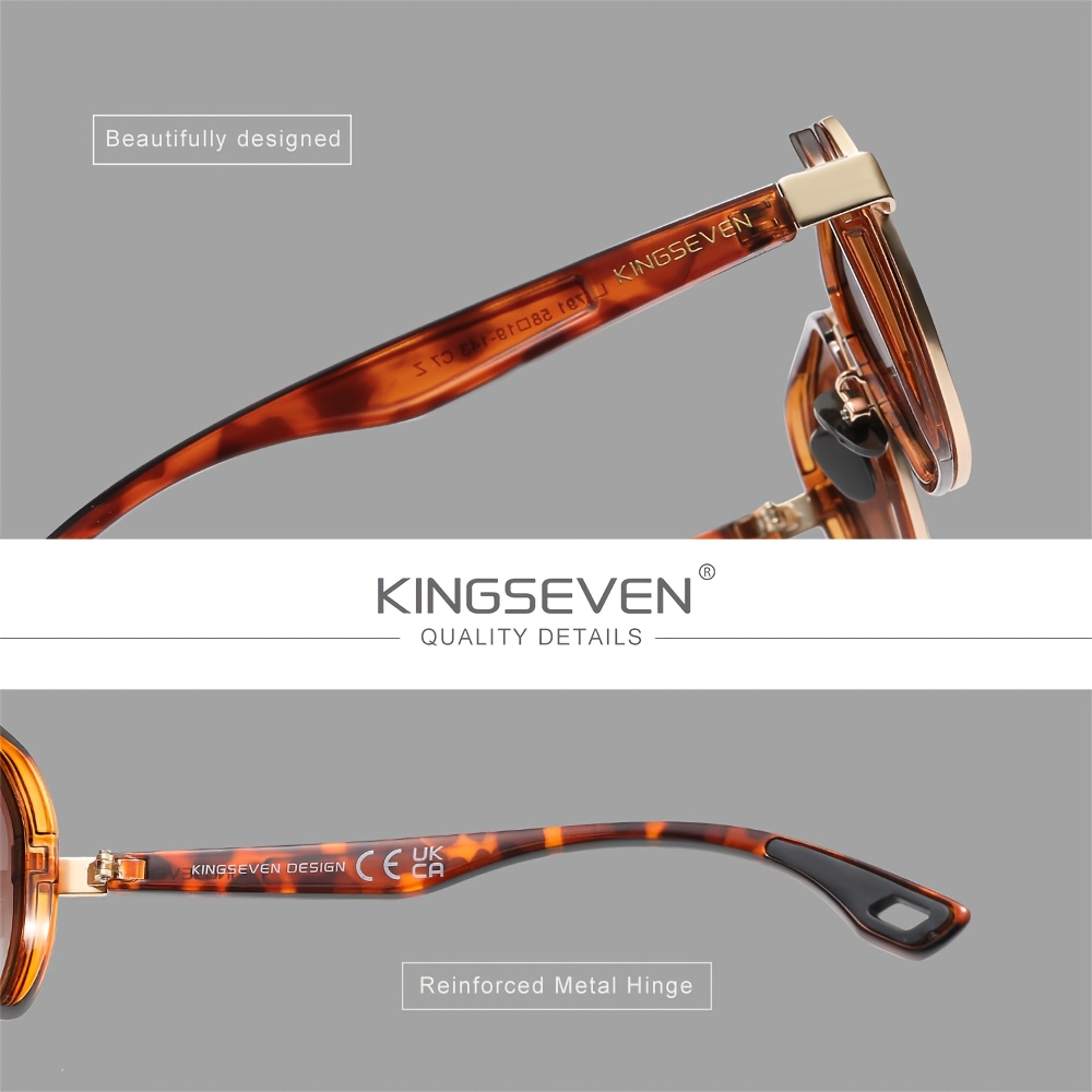 KINGSEVEN Очила от премиум качество за мъже и жени, с минималистичен дизайн, който се прибира без усилие във всякакви случаи, защитаващи очите ви и подчертаващи вашето уникален стил.