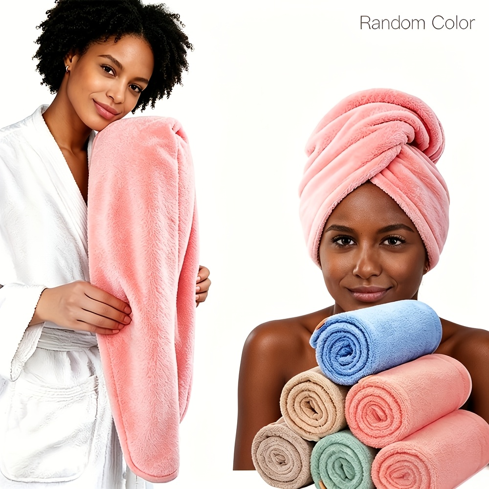 Image of Quick-dry Fiber Towel, Random Color, 9.45inch X 22.83inch, Soft And Absorbent, Modern Solid Color Pattern, Household And Bathroom Essentials, Fiber, Fabric,, Space Theme, Rectangular