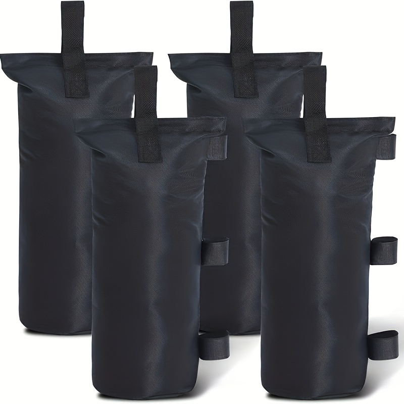 

Pop-Up Tent Weight Bags - Set of 4 Heavy-Duty Polyester Sandbags for Canopy Anchoring, Universal Fit with Easy Fill & Portable Design, Suitable for Outdoor Activities, Tensile Strength Up to 122 lbs