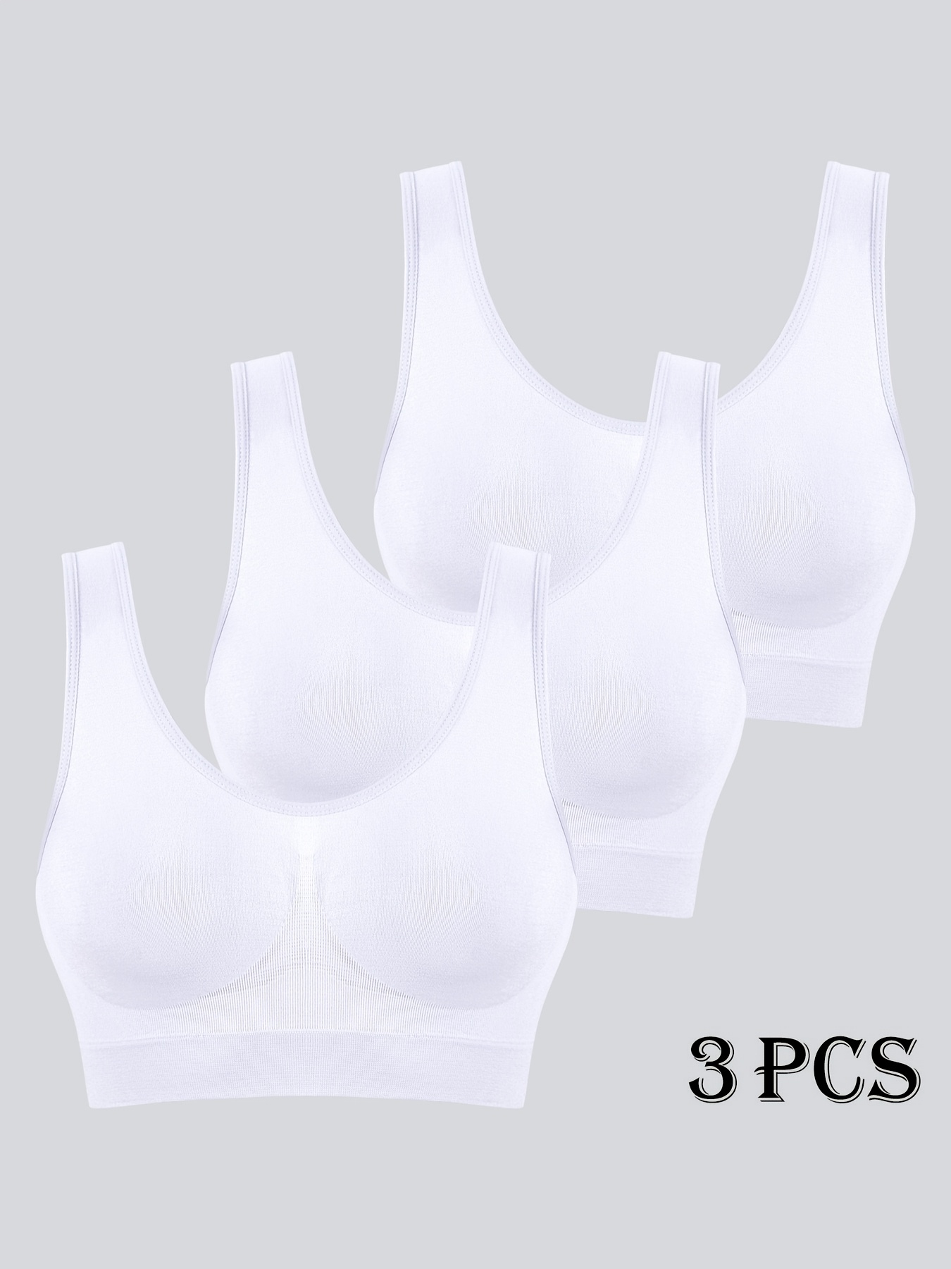 set of 3 seamless sports bras for women comfortable for running thin single layer sports underwear