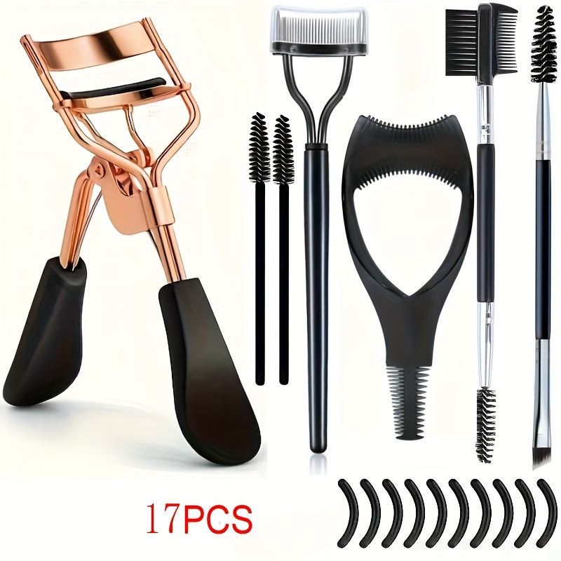 TEMU Kit de Recourbe-Cils, l'Outil de Maquillage Parfait pour Tous les Amateurs de Maquillage, Inclut un Peigne Séparateur en Acier Inoxydable, une