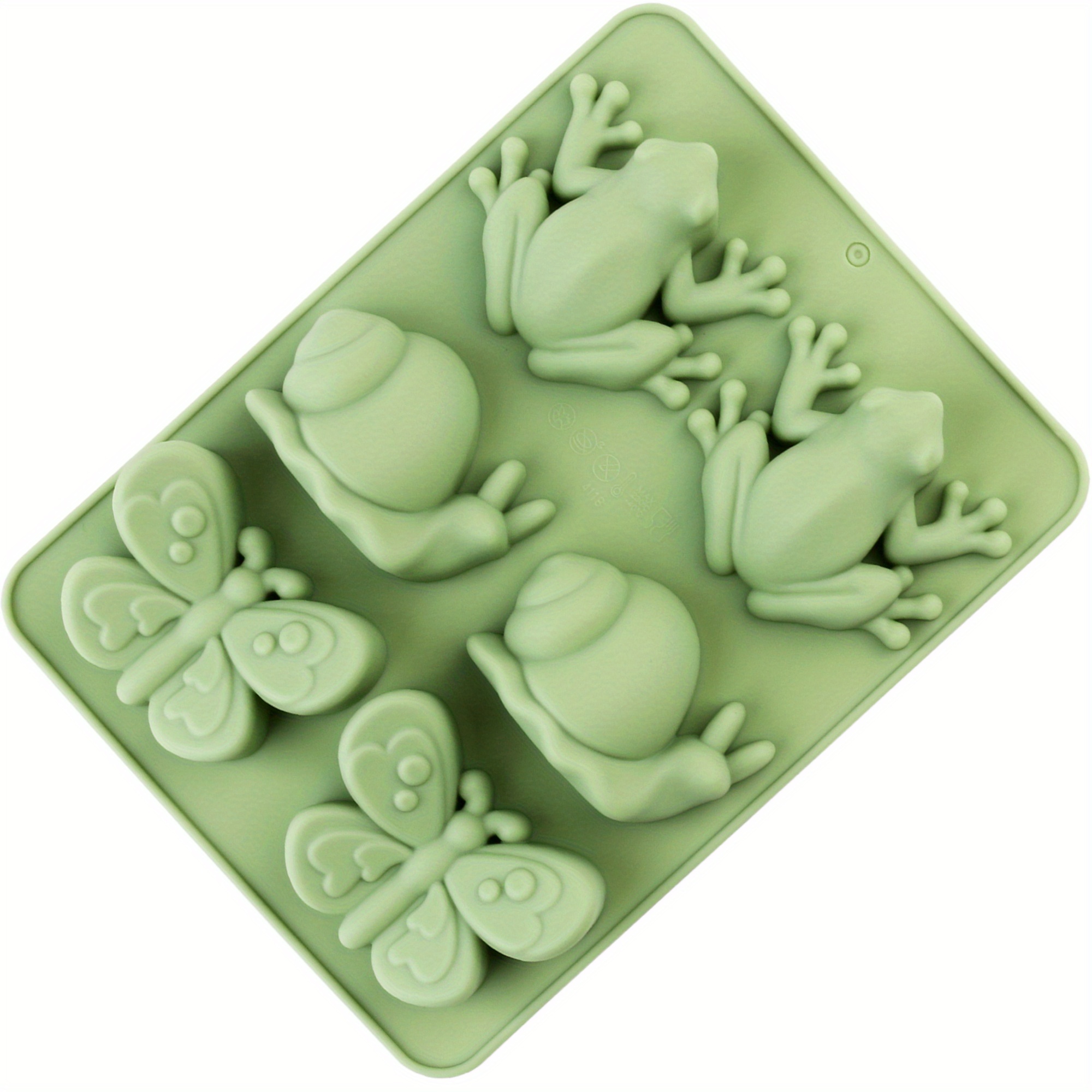 Image of 1pc Silicone Frog Snail Mold, Thick Candy Mold, Used To Make Cakes, Puddings, Baked Goods, Candies, Chocolates, Mousse Desserts