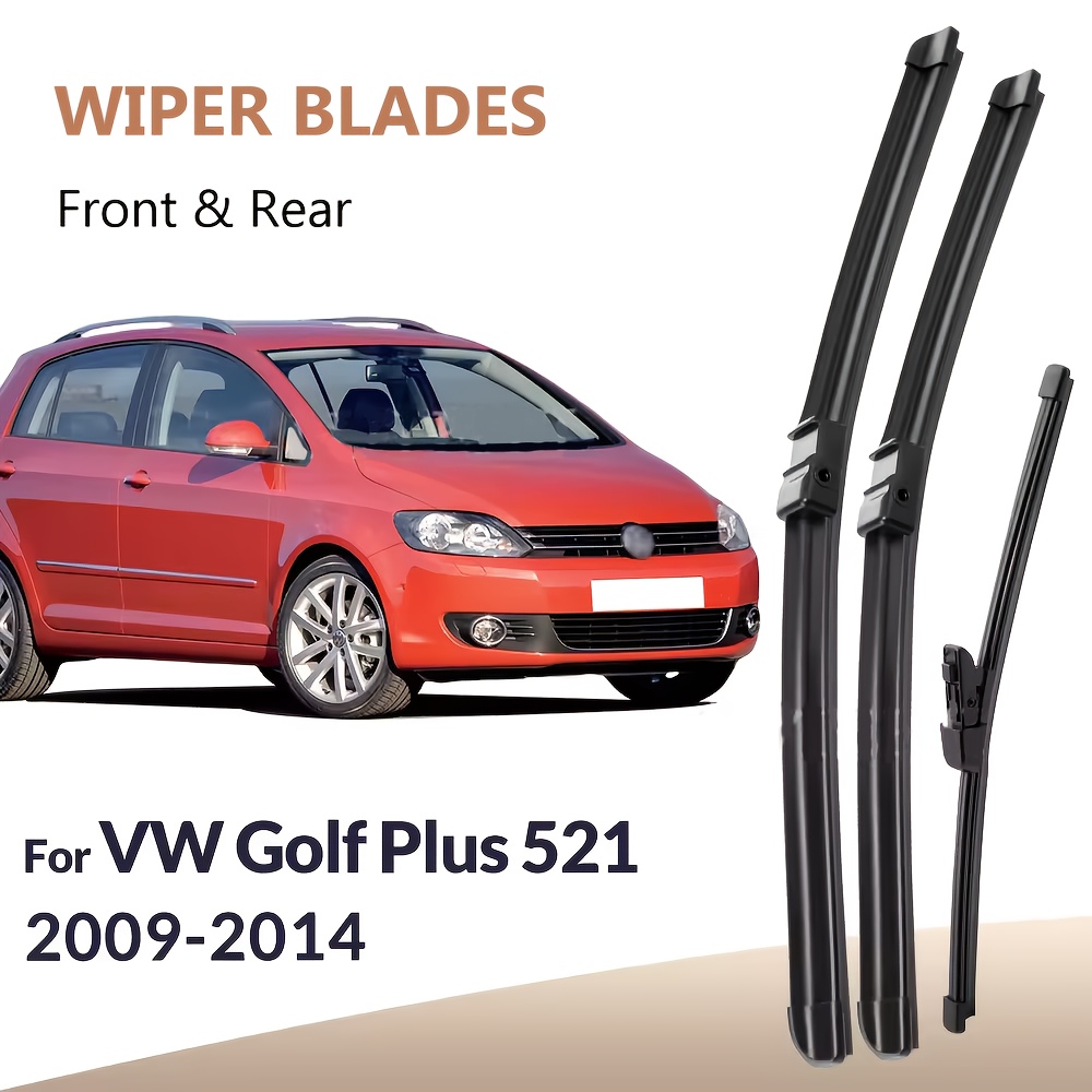 For Vw 521 2009 - 2014 Windshield Windscreen Window Rain Brushes 28"+28"+14" Silent Upgrade Version