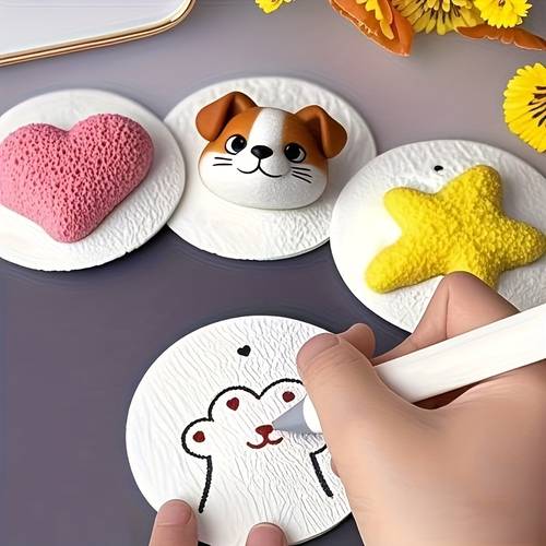 8pcs 3d water activated expanding drawing paper handmade diy three dimensional foaming texture art creative expanding painting paper