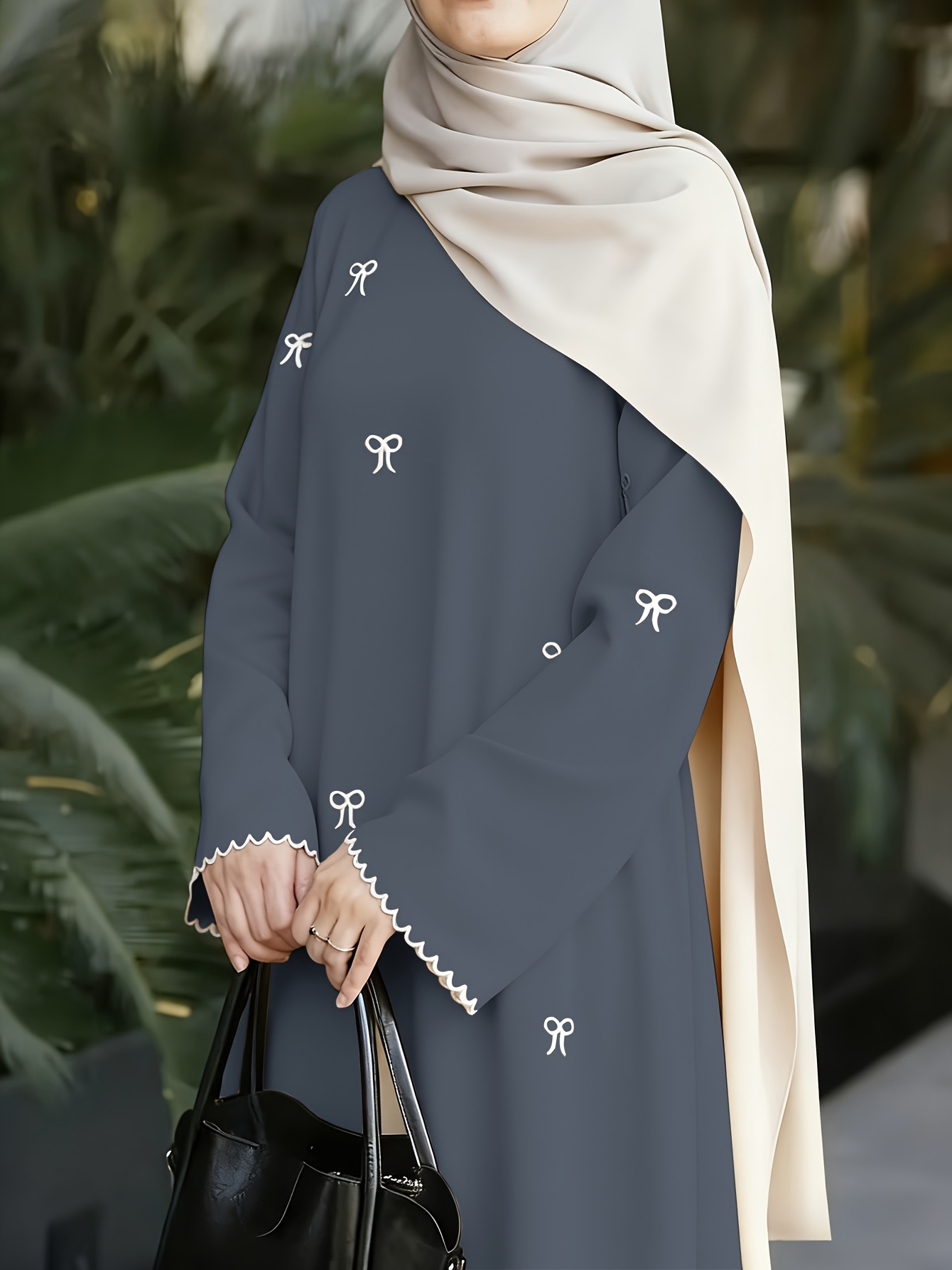 casual dress with scarf Love this outfit. Black shirt dress with camel pashmina scarf!! Perfect for  fall