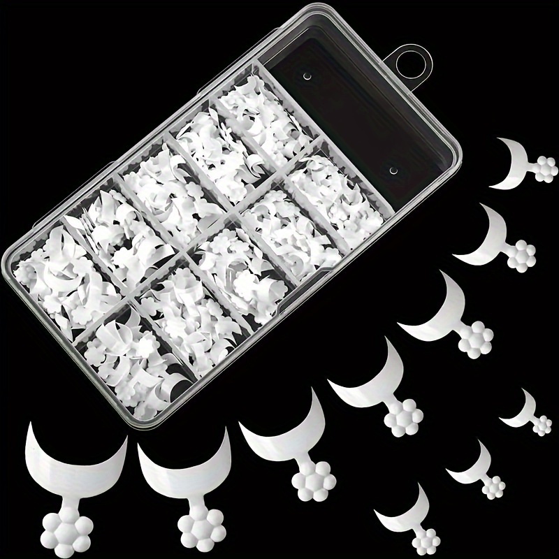 200pcs Box Of White Short Oval Fake Nails - Glossy Shellac/mailic/nail Polish Press-on Nail Extensions For , Solid Color (200 Nails)