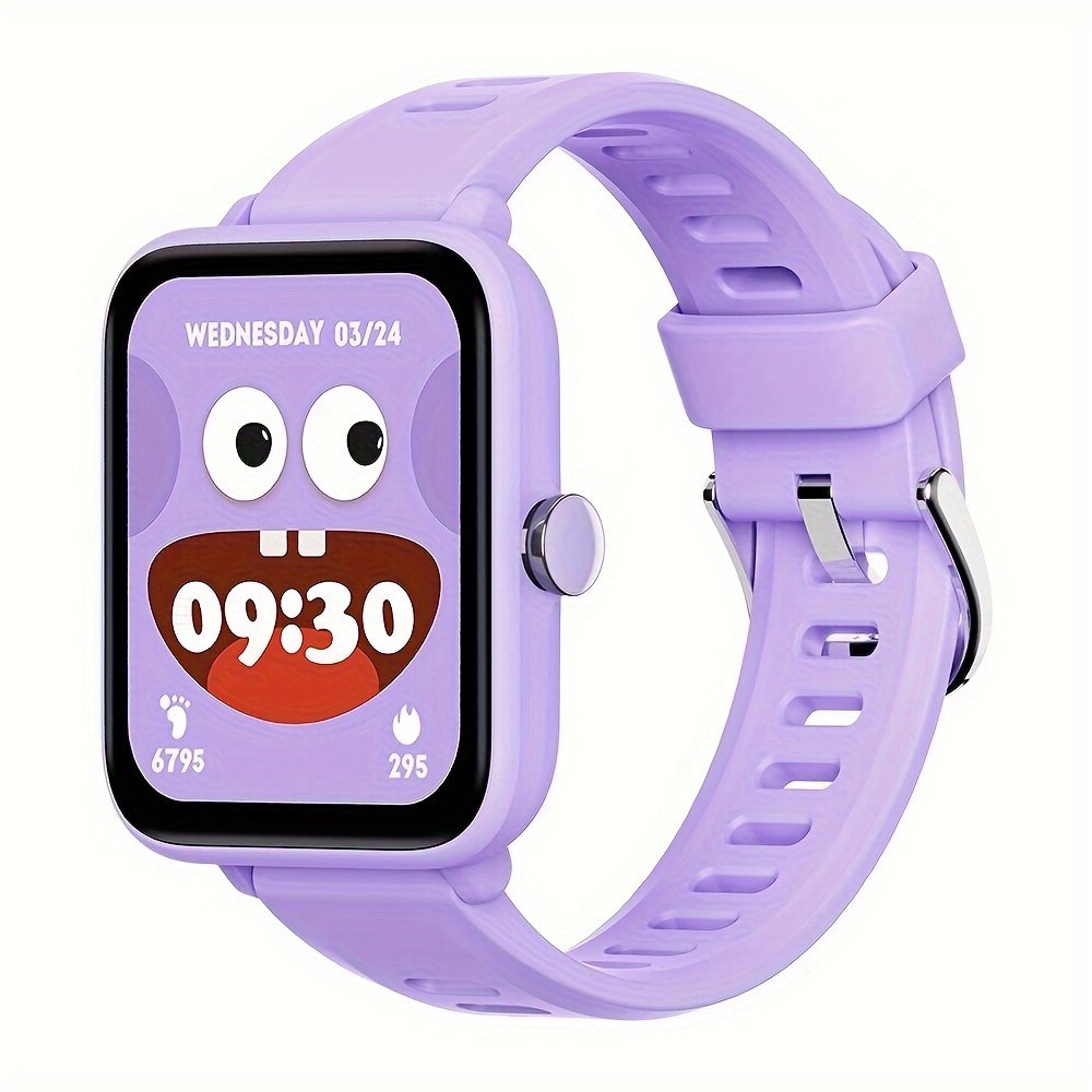 Kids Smart Watch Fitness Watch Pedometer Sleep Monitor Alarm Clock Step Counter Puzzle Games 1.5 Screen For Boys Girls 3 14 Lilac Smart Watch For Kids Good Gifts For Kids Lilac