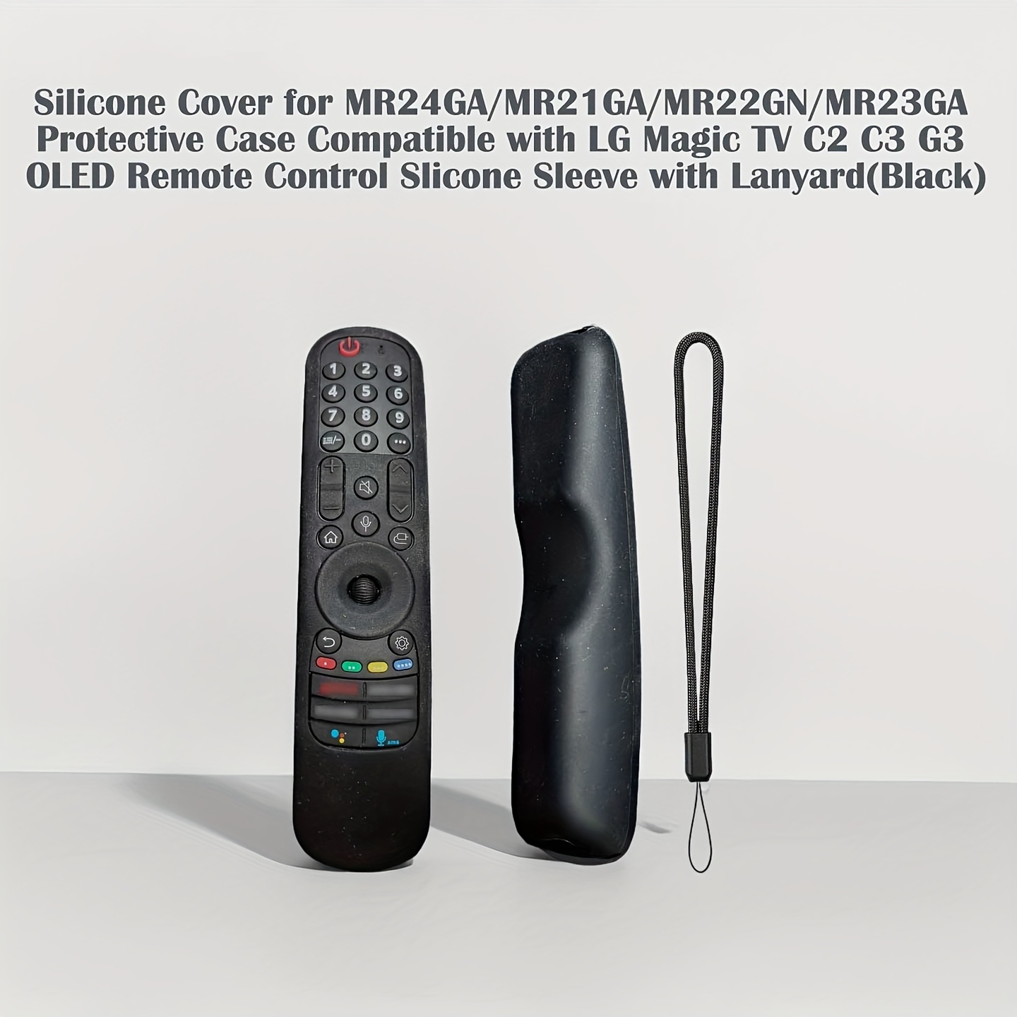 TEMU Nouvelle housse en silicone pour télécommande magique LG MR24GA/MR21GA/MR22GN/MR23GA, compatible avec téléviseur LG C2/C3/G3 OLED, étui de