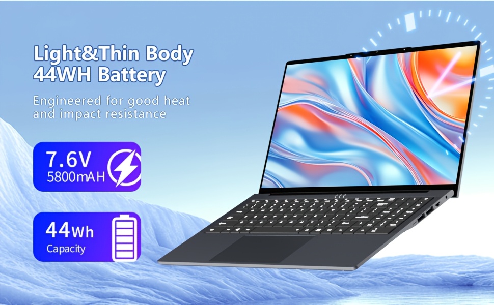 16 Inch Core I5 Laptop | 16GB RAM + 512GB SSD, Draagbare Computer met Verlicht Toetsenbord, Numerieke Toetsenbord, Type-C, TF Kaart Slot, USB 3.0*3, RJ45, 1080p Full HD, Linux Ubuntu OS