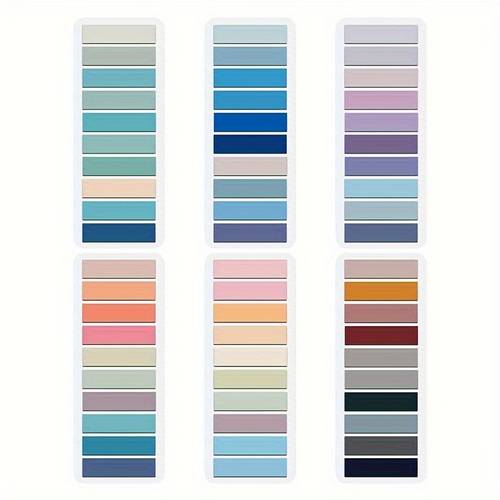 200 sheets page markers morandi sticky note tabs colored and repositionable book flags tabs strip index tabs page tabs