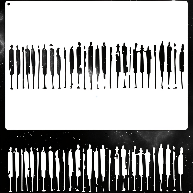 TEMU 1pc Modèle de Ligne , Pochoir de Peinture Réutilisable, pour l'Artisanat, la Peinture, , le Scrapbooking, la Décoration Intérieure, les Panneaux