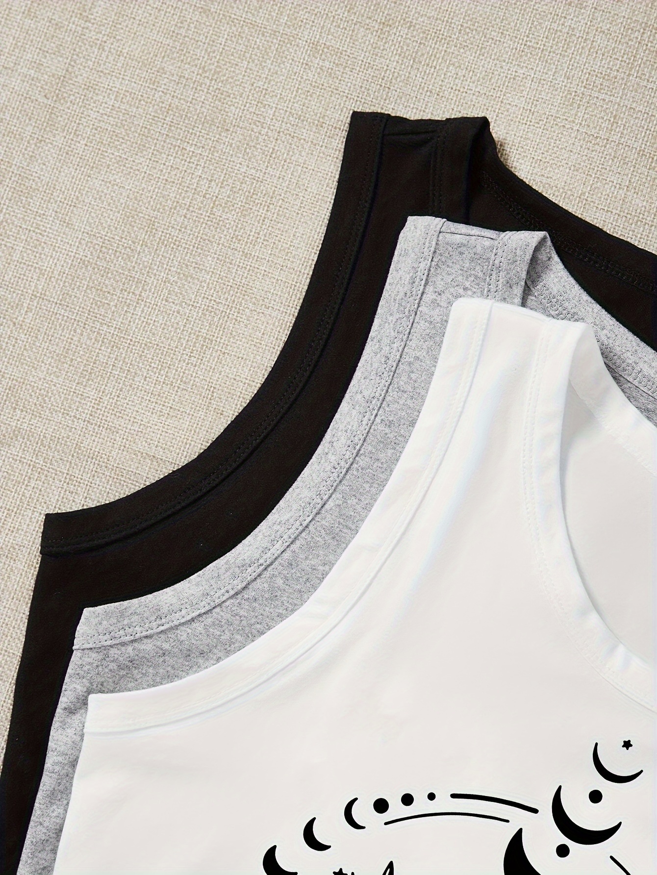 Fashion 3pcs Set with Star And Print Women'S Tank Top - Image 4