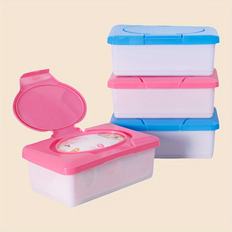 

1pc, Plastic Wet Wipes Dispenser Box For 80 Count Wipes, Empty Containers For Wipes And Wet Towels, And , Household Gadgets