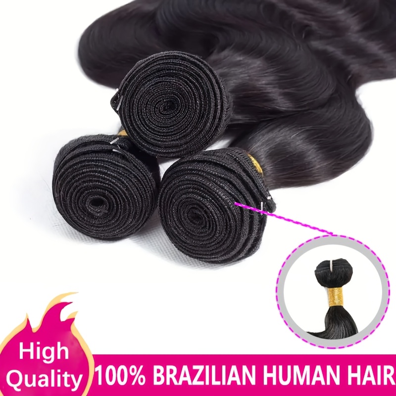 TEMU 3 Paquets de Boucles Brasiliennes pour en Cheveux Humains (Total 135G) - Extensions de Cheveux Vierges Cru de Qualité Supérieure pour Femmes,