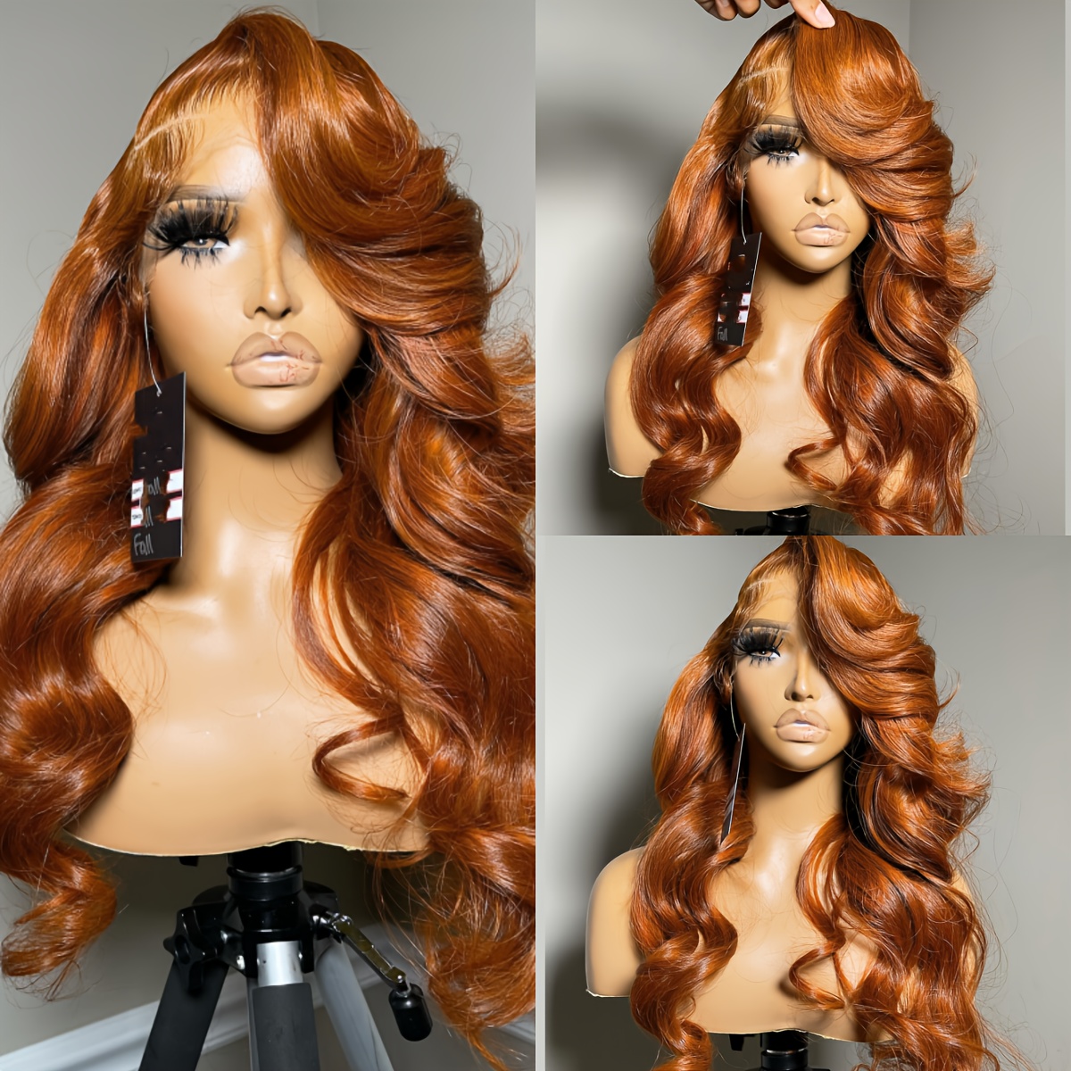 TEMU 13x4 Lace Front Wig - Body Wave Curly 28 Inch 180% Density Synthetic Hair, Glueless Wig For , Natural Look For Daily & Party Wear, Soft Wavy Wig For Beginners, Soft Texture Hair