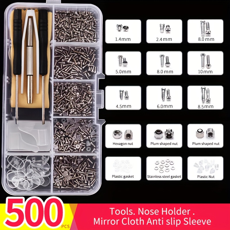 

500pcs Kit Set, Screwdrivers, , Cloth, For Eyeglasses, , Watches - Plastic , Name: Xiya