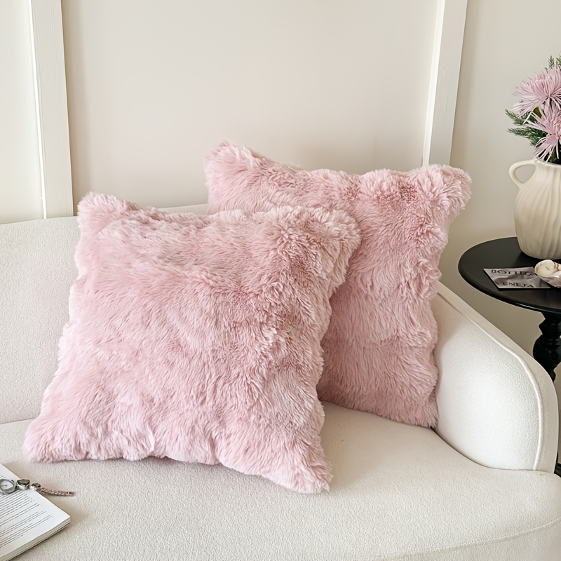 E-shop 1/2-teiliges Samt-Kissenbezug-Set, geeignet für Zierkissen auf Sofas Betten, mit Reißverschluss, weich samtig für ein warmes gemütliches Gefühl