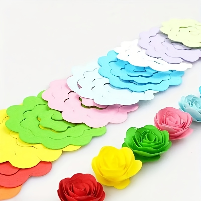 

Lot de 20 bandes quilling origami, kit de loisirs créatifs pour des roses en , bandes prédécoupées pour la de fleurs