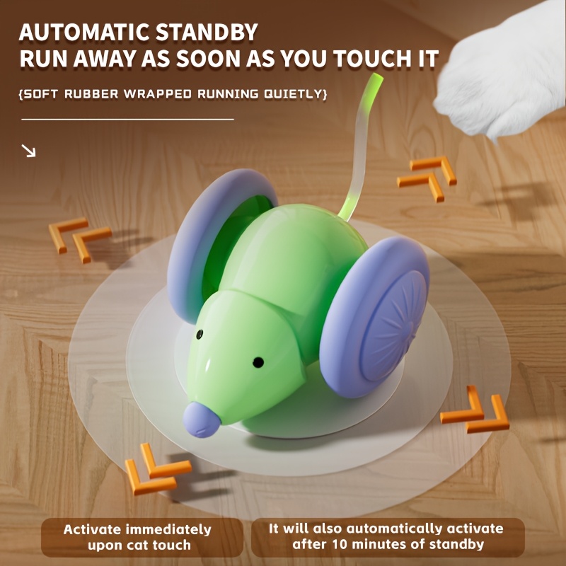 Cat Mouse Car Toy, Relieve Boredom, Interact, Consume Energy Electric Toy — Zaynora Luxury Marketplace