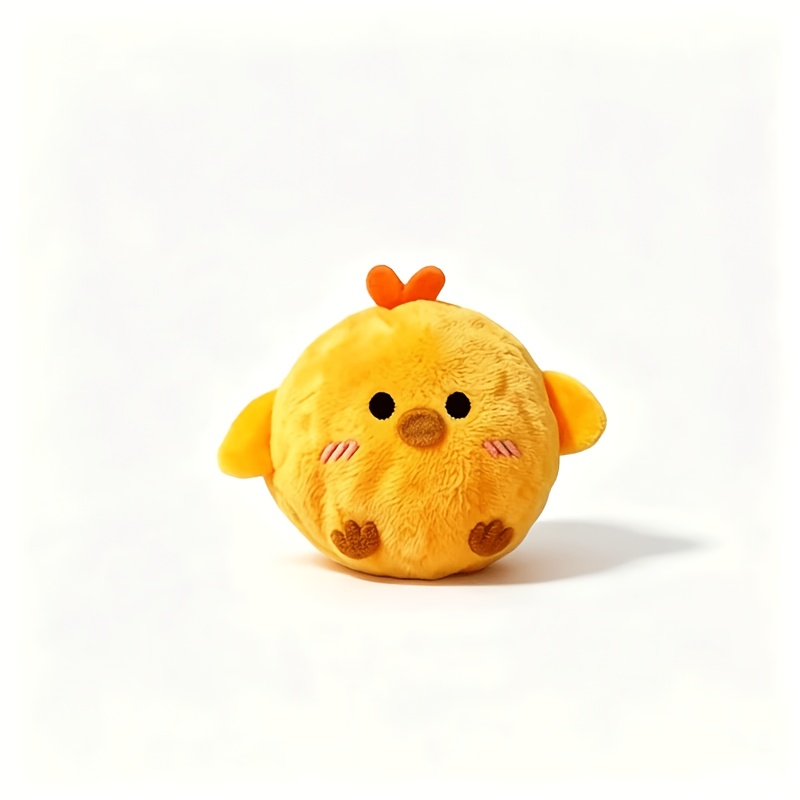 2pcs Yellow Chick Interactive Bouncing Squeaky Toy Ball