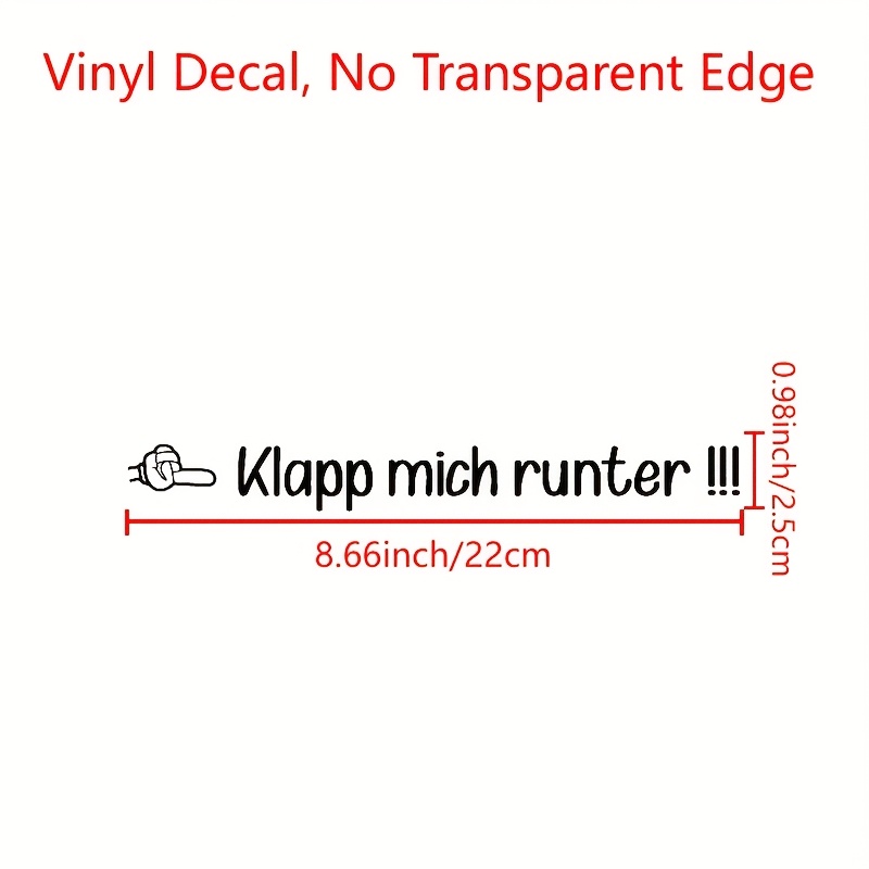 1pc German Quote Toilet Wall Decal Toilet Lid Decal Klapp Mich Runter Toilettenaufkleber Sticker Waterproof Removable Decal Humor Funny Aufkleber Badezimmer Wc Decor