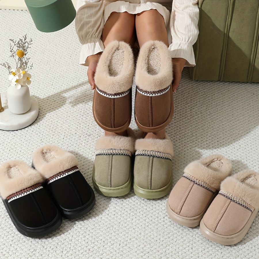 

Women's Winter Lace Warm And Comfortable - Slippers