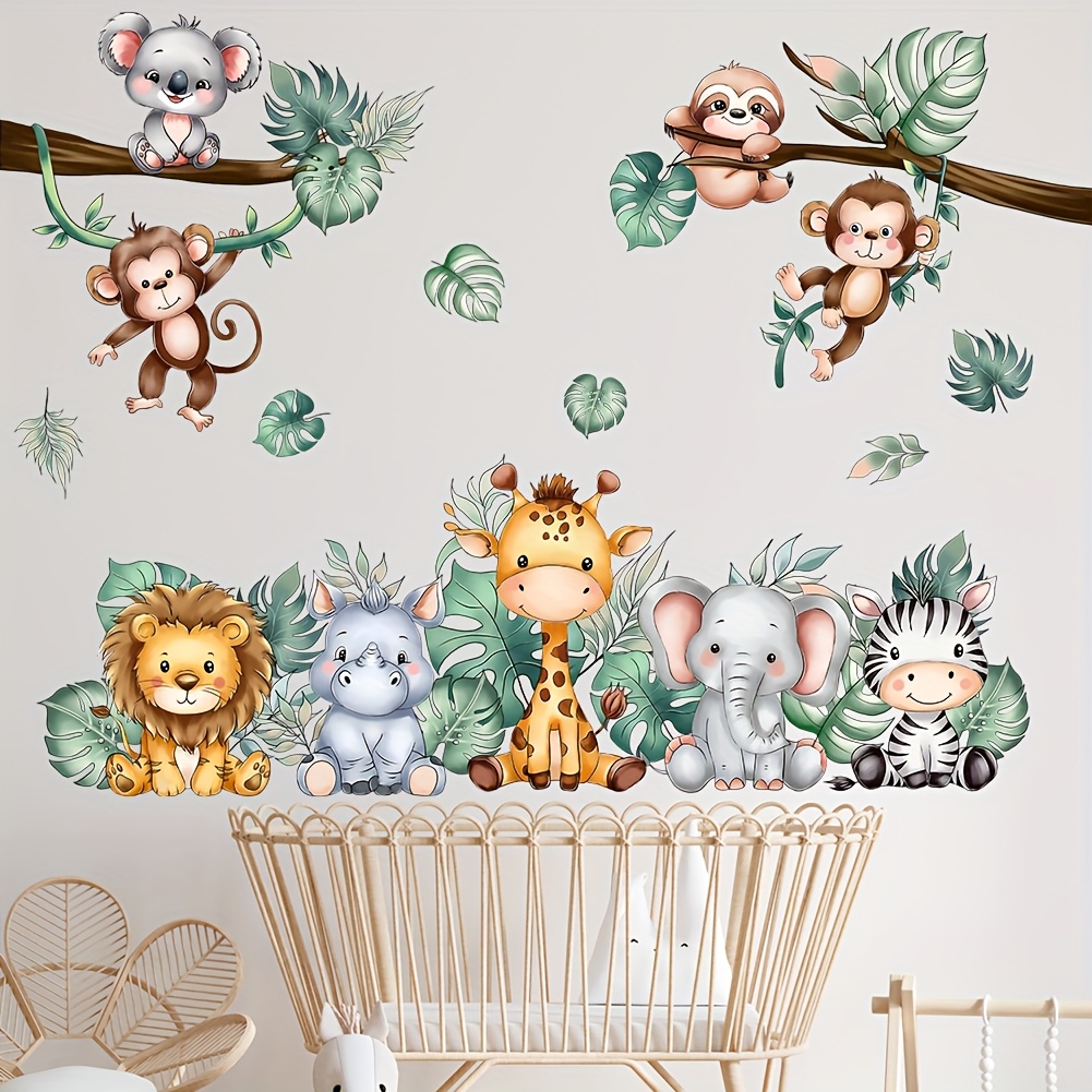 Image of Small Animal Wall Stickers In Are Suitable For Bedroom, Bathroom, Living Room, Porch, Home Decoration Wall Stickers, Removable Wall Stickers, Wall Decoration Stickers