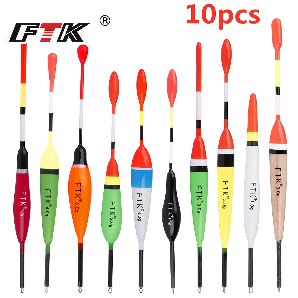 E-shop FTK 10er Set: 0.035Oz, 0.070Oz, 0.105Oz Angelbojen Set Gemischte Größe Karpfenboje Felsenangelboje Angelboje Spezialisierte Farbgebung, Ohne