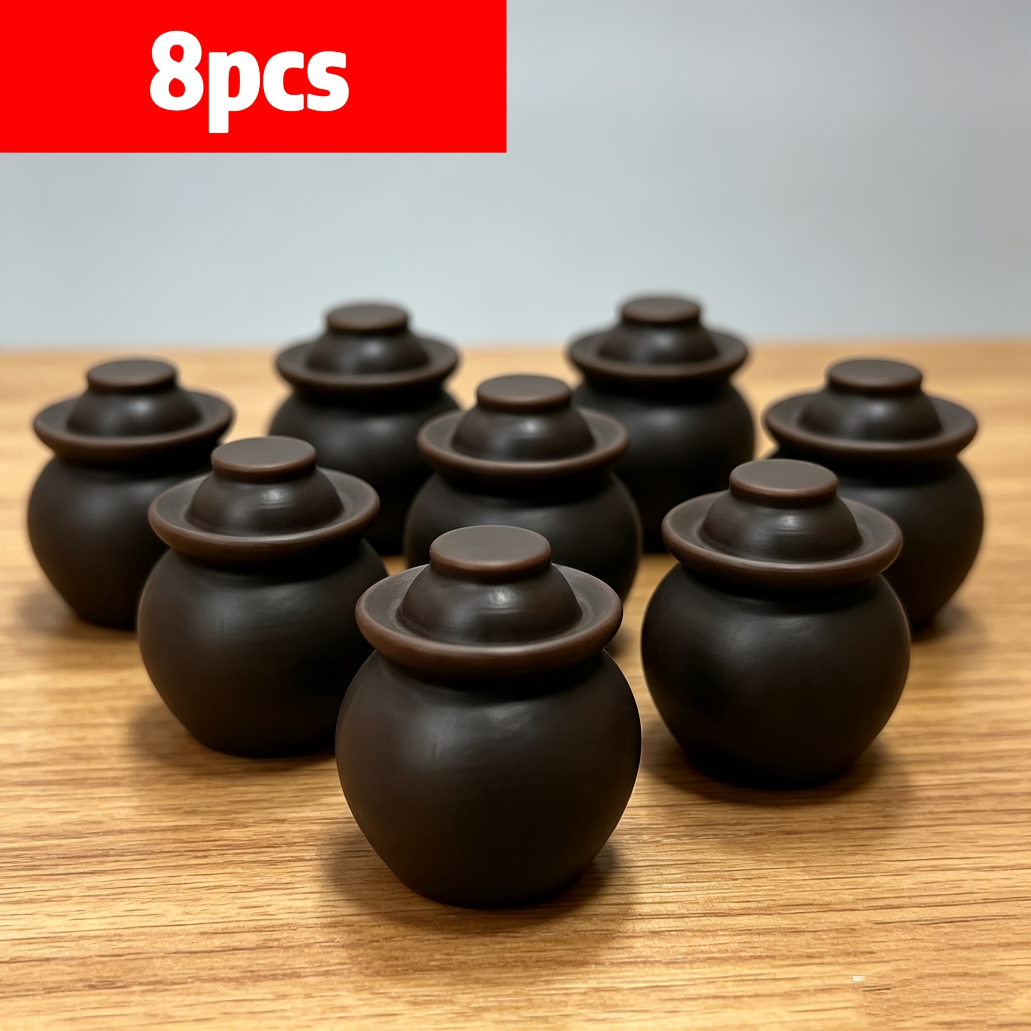 TEMU 8pcs Dark Jar Miniatures, Model Scene Additions, Photography Props, Classic Holiday Decorations, Dollhouse Decor
