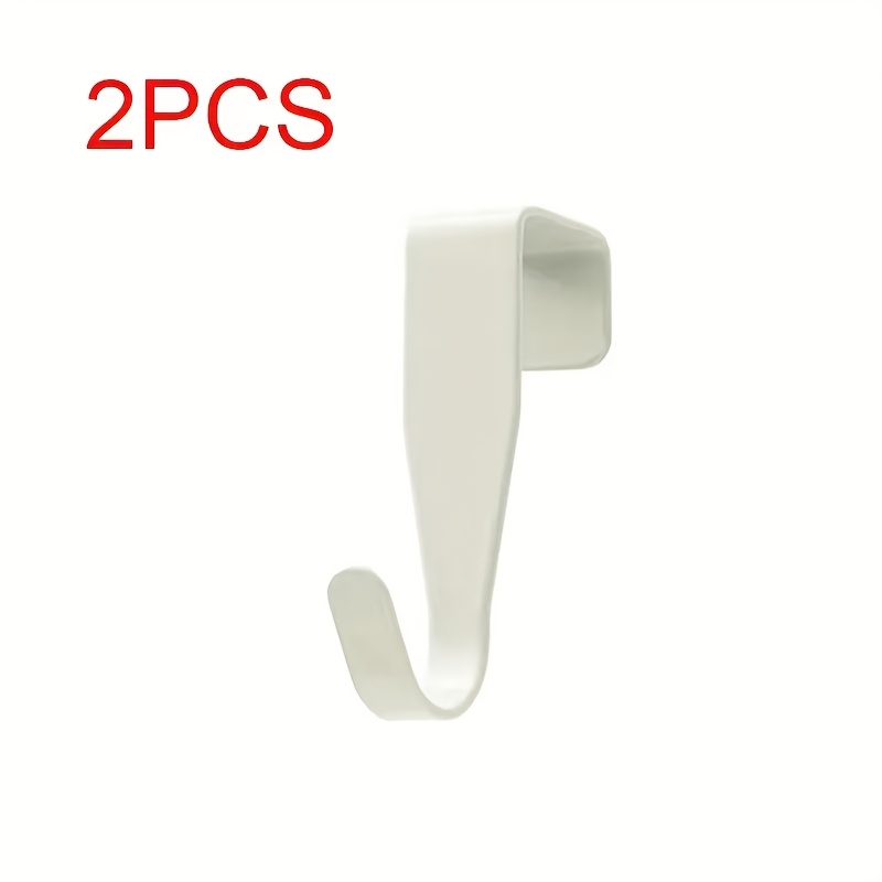 2pcs Colorful Over-the-door Hooks - , Metal Storage Hangers For Kitchen, Office, And Bathroom Accessories, Utility Hooks