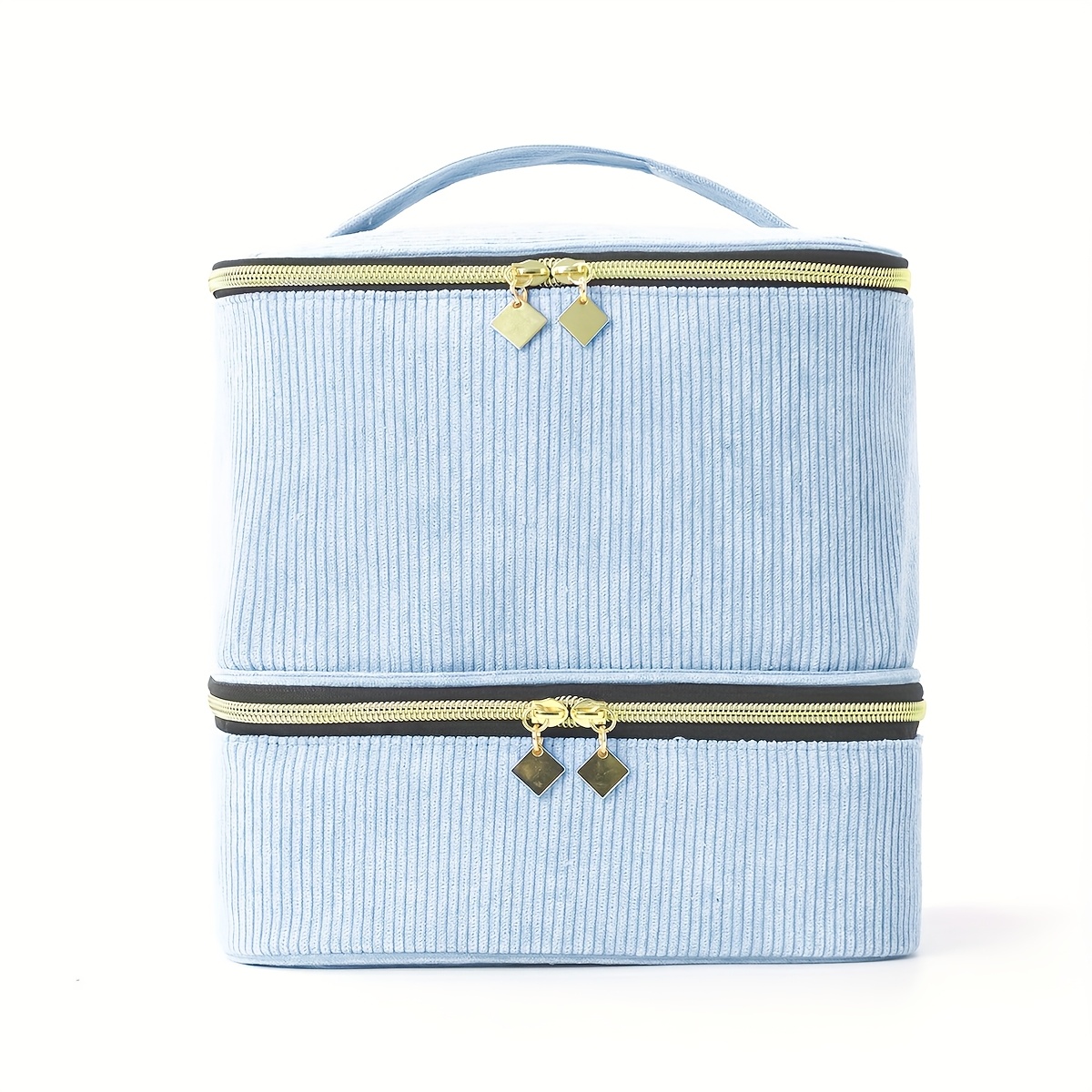 TEMU Fashionable High-quality Flannel Soft Material With Intelligent Efficient Storage, A Multifunctional Makeup Bag/travel Home-use Gift Box For 30