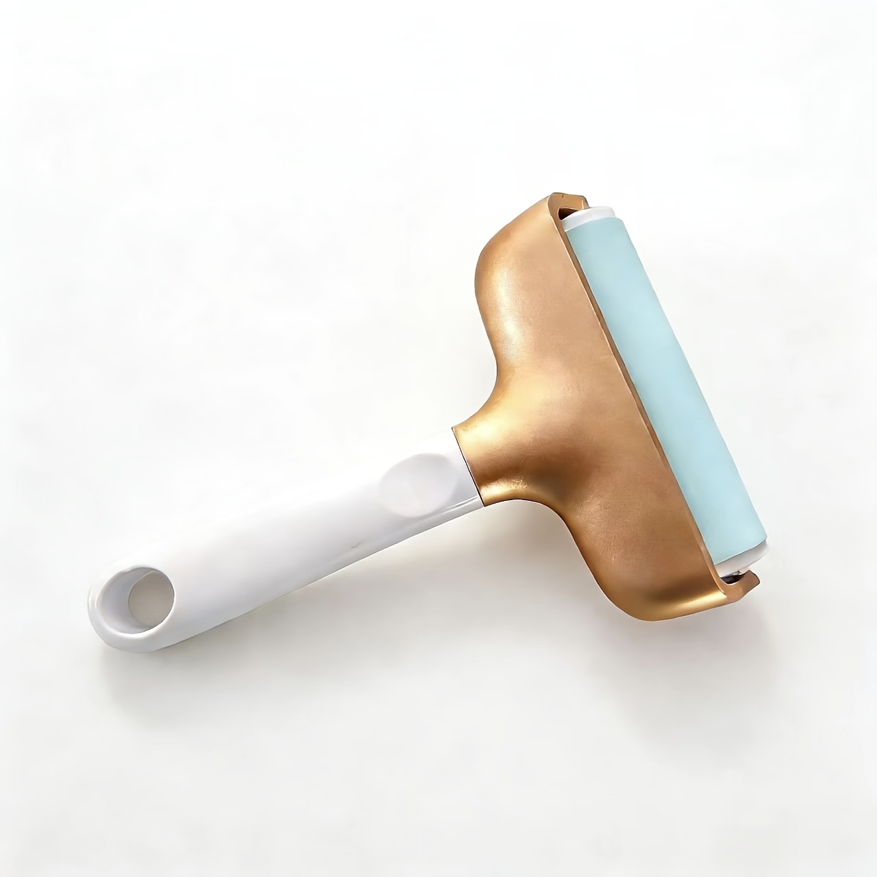 TEMU 1pc Golden Vinyl Rubber Roller, Reusable Applicator Reel, Compatible With Maker//joy /silhouette And Brother Crafts Machines For Paper, Fabric