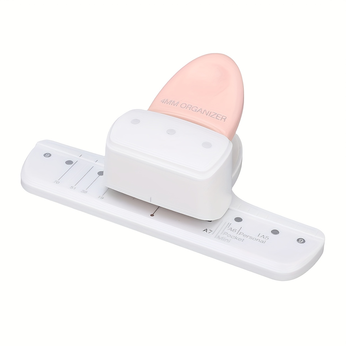 3-hole Puncher, 8-sheet Capacity Paper Hole Puncher, 4mm Diameter 19mm Space, Loose-leaf Notebook Paper Puncher Suitable For A5 A6 A7 A8 A7