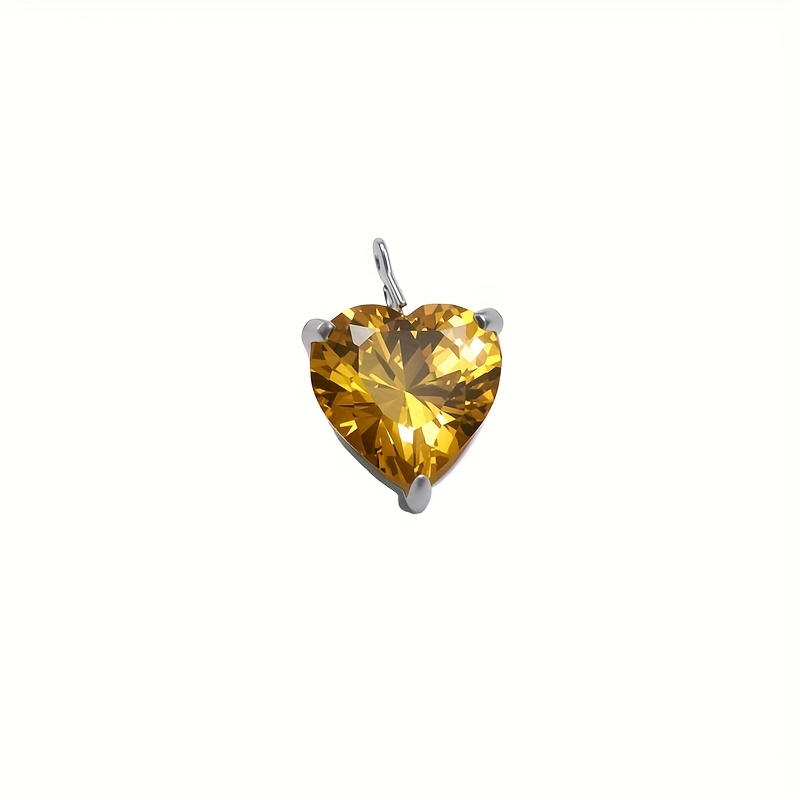 Star and Heart-Shaped Colorful Zirconia Pendant