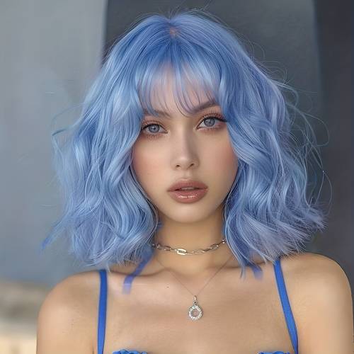 bob a fun and heat resistant wig with bangs festivals and everyday looks