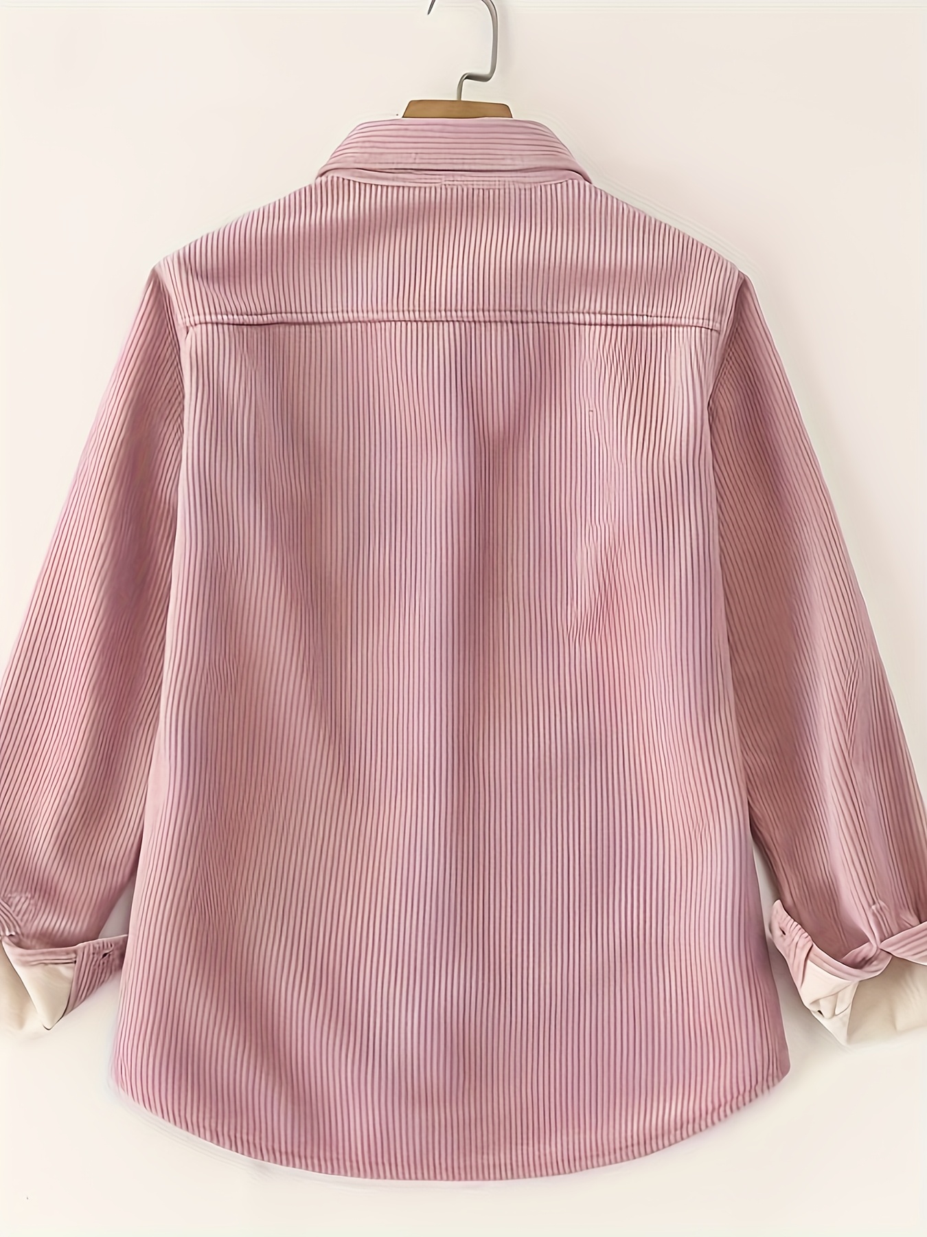 womens thermal fleece lined winter shirt thickened corduroy Temu