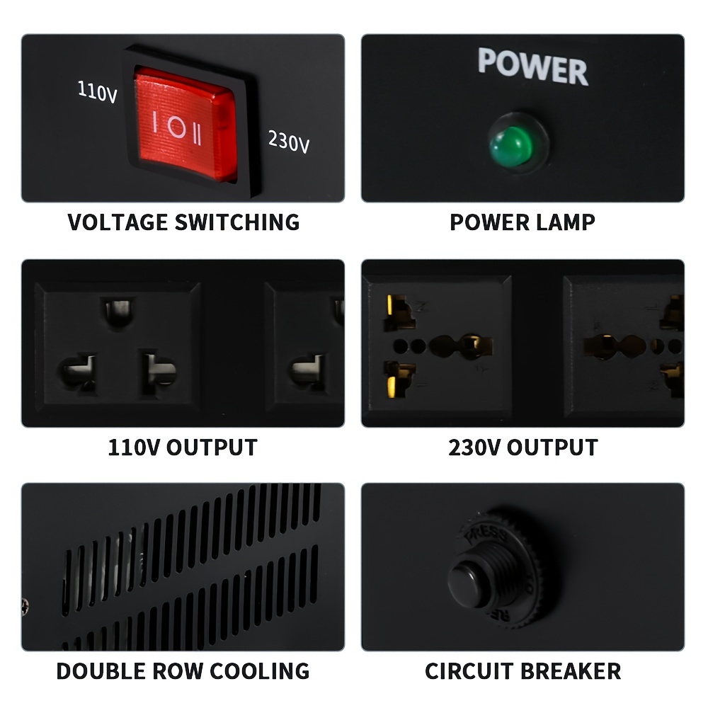 2500w Voltage Transformer er 2500 Watt Down From 110 120 Volt To 220