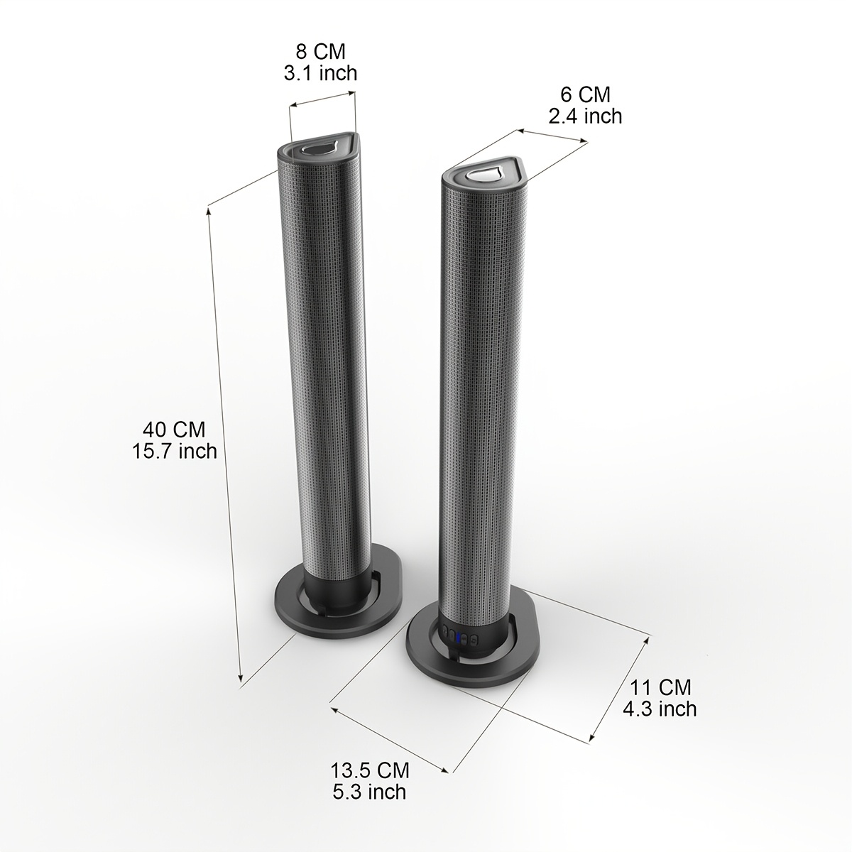 Stereo Bar Speaker for Smart TVs, 2-in-1 Wireless Subwoofer Speakers