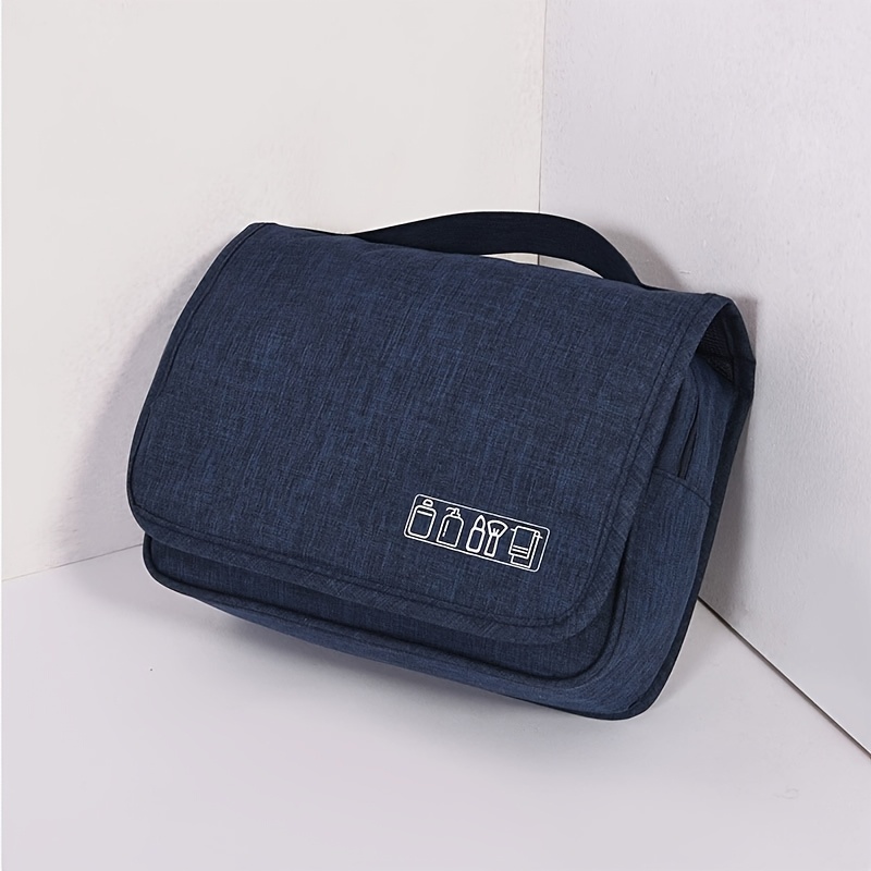 TEMU Travel Toiletry Bag With Skincare Hooks, Wet/dry Separation, Portable Storage Pouch, Makeup Bag, Wholesale In Stock, Hanging Hook Design, Travel