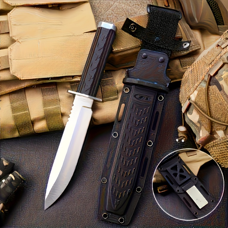 

Tactical Knife - Steel Straight Knife For , , And Use - 7cr15 - Duty Plastic - Unisex