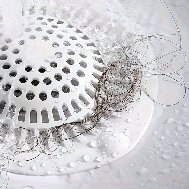 2 Protections Drain Silicone - Filtre Anti-cheveux Avec Ventouse - Pour Douche, Baignoire, évier Cuisine