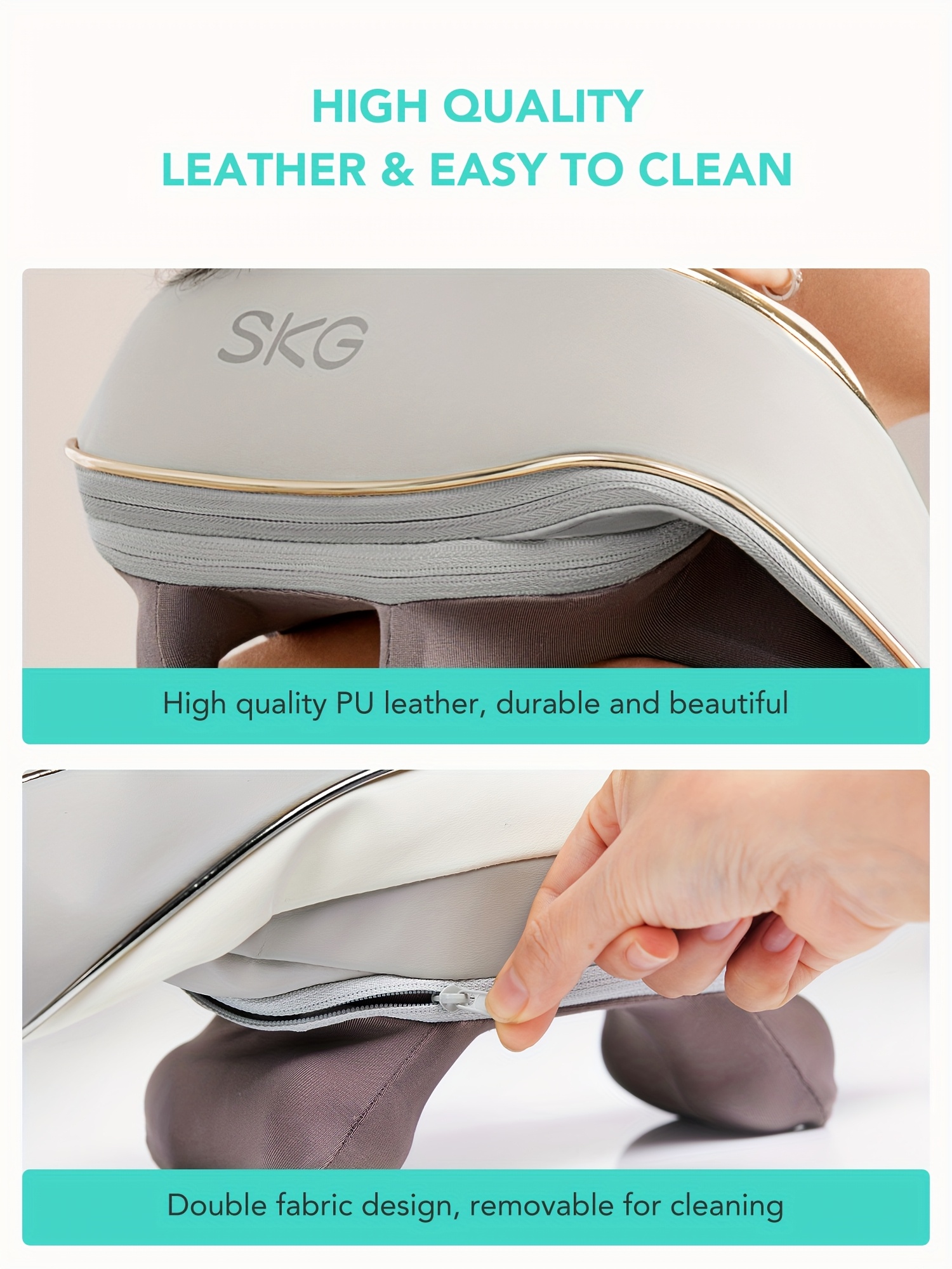 skg neck massager deep tissue cervical massager 6d wireless finger pressure neck and shoulder massager electric massage for neck back shoulders and legs suitable for home office mothers day gif details 3