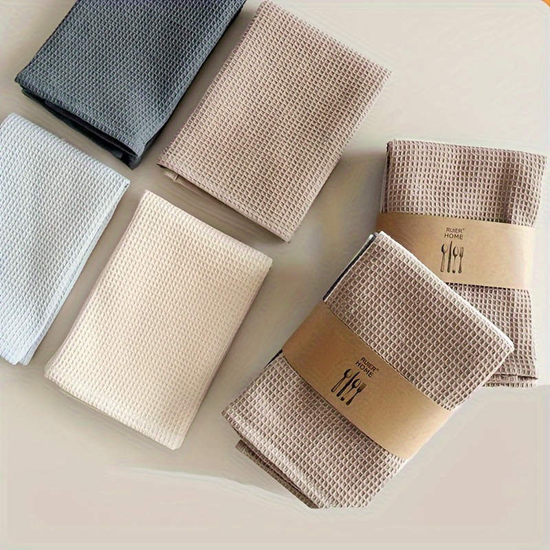 

4pcs Dish Cloths, " - Absorbent Kitchen Towels, Cleaning For Use